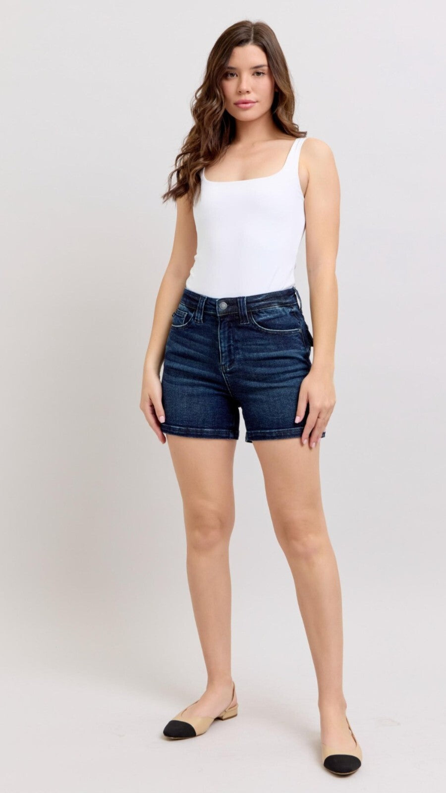 Judy Blue High-Rise Back Flap Pocket  Shorts