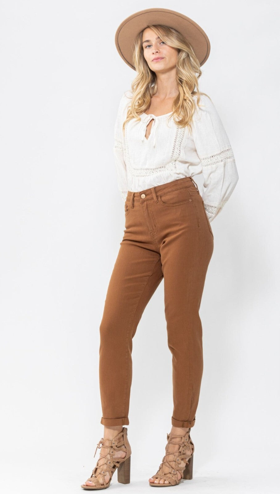 Judy Blue Slim High-Rise Brown Jeans