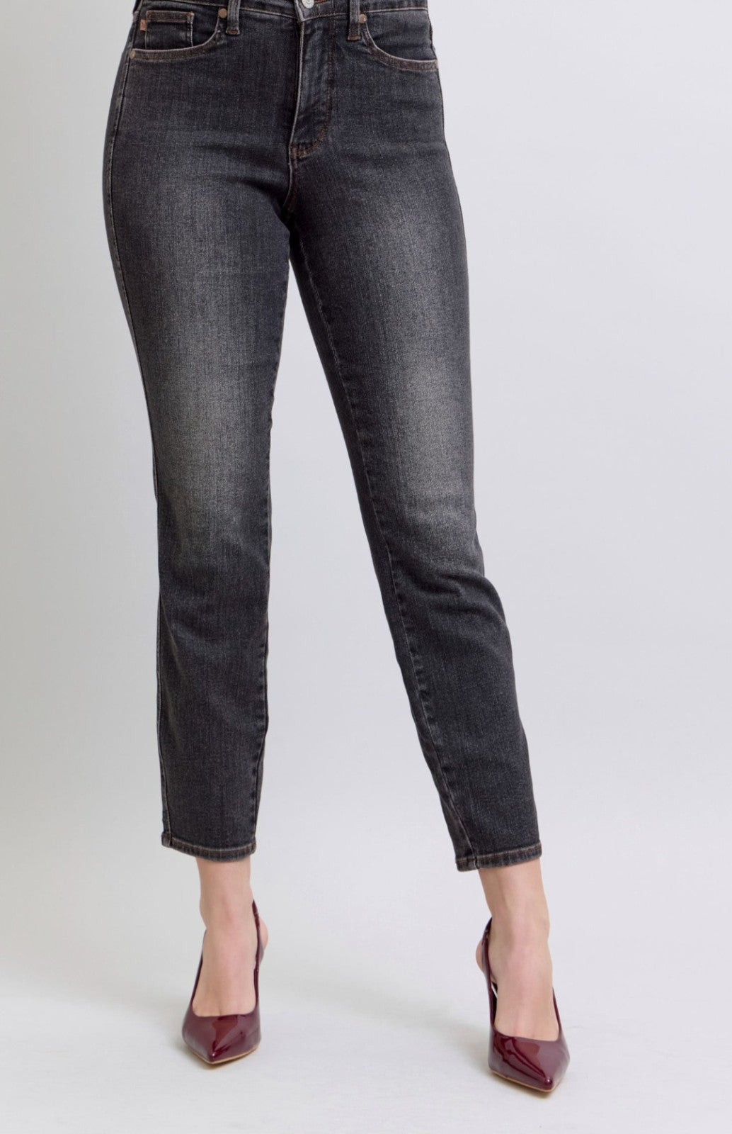 Judy Blue Mid-Rise Slim Fit W/ Tummy Control  Jeans