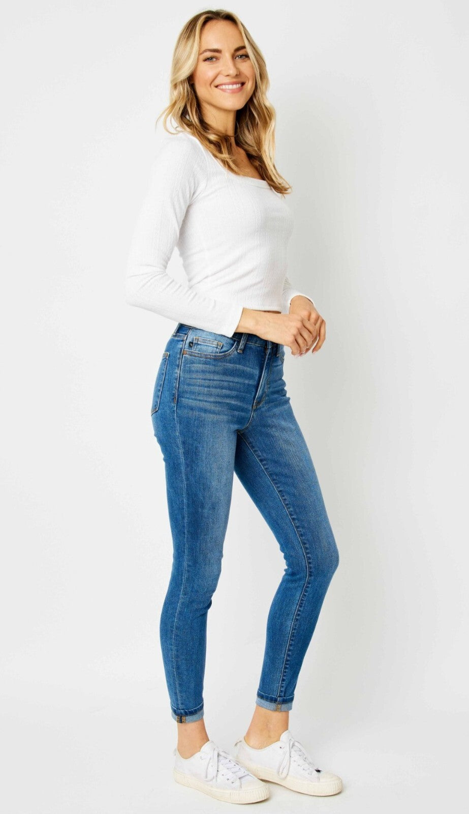 Judy Blue High Waist Non Distressed Skinny  Jeans