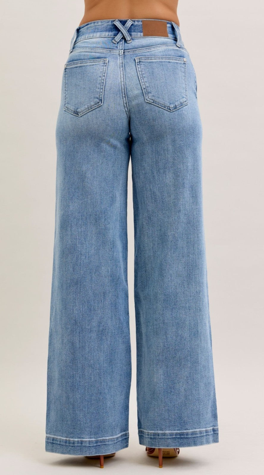 Judy Blue High-Rise Trouser Wide Leg Jeans