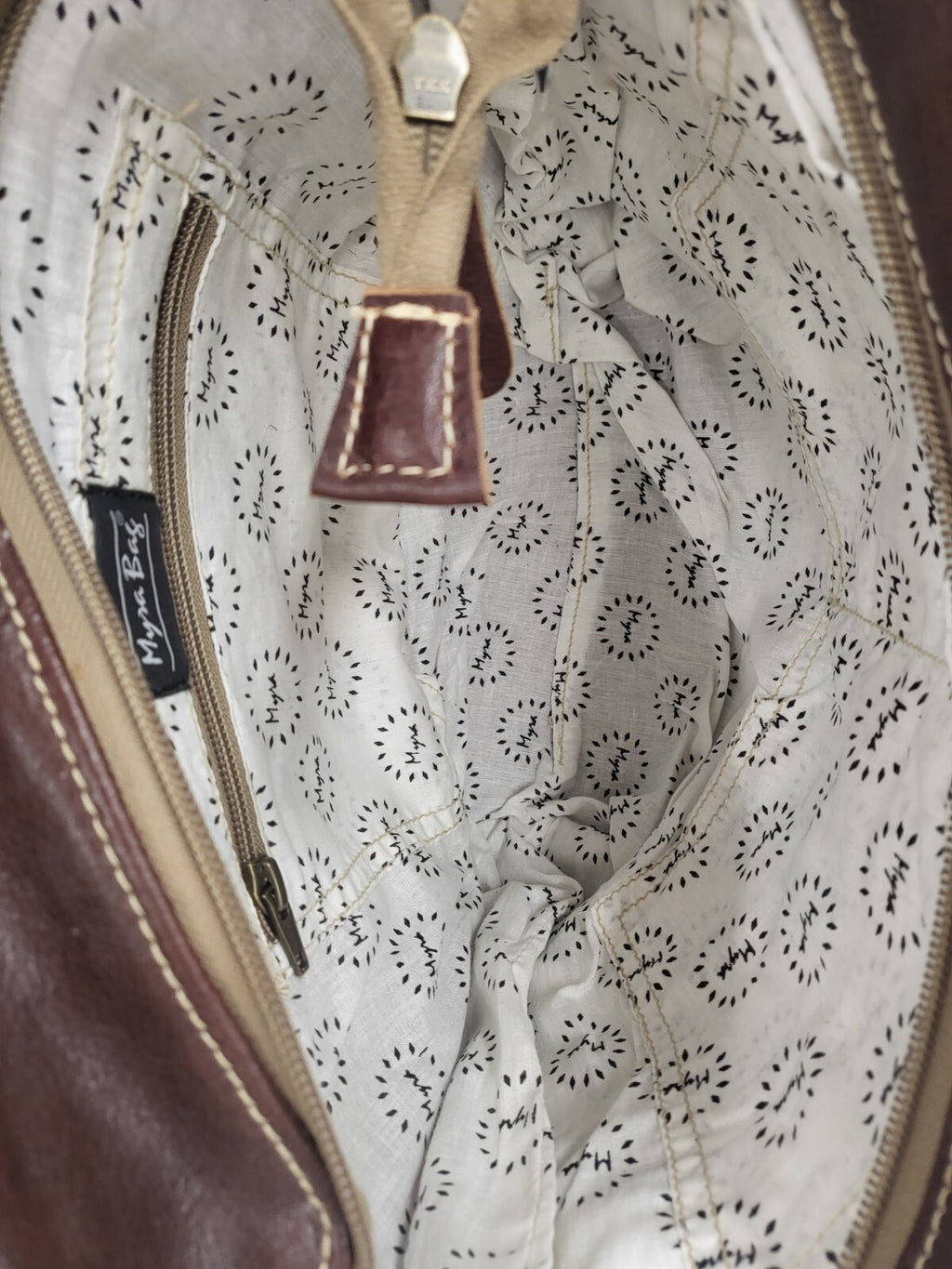 Gold Spell Leather & Hairon Myra Bag