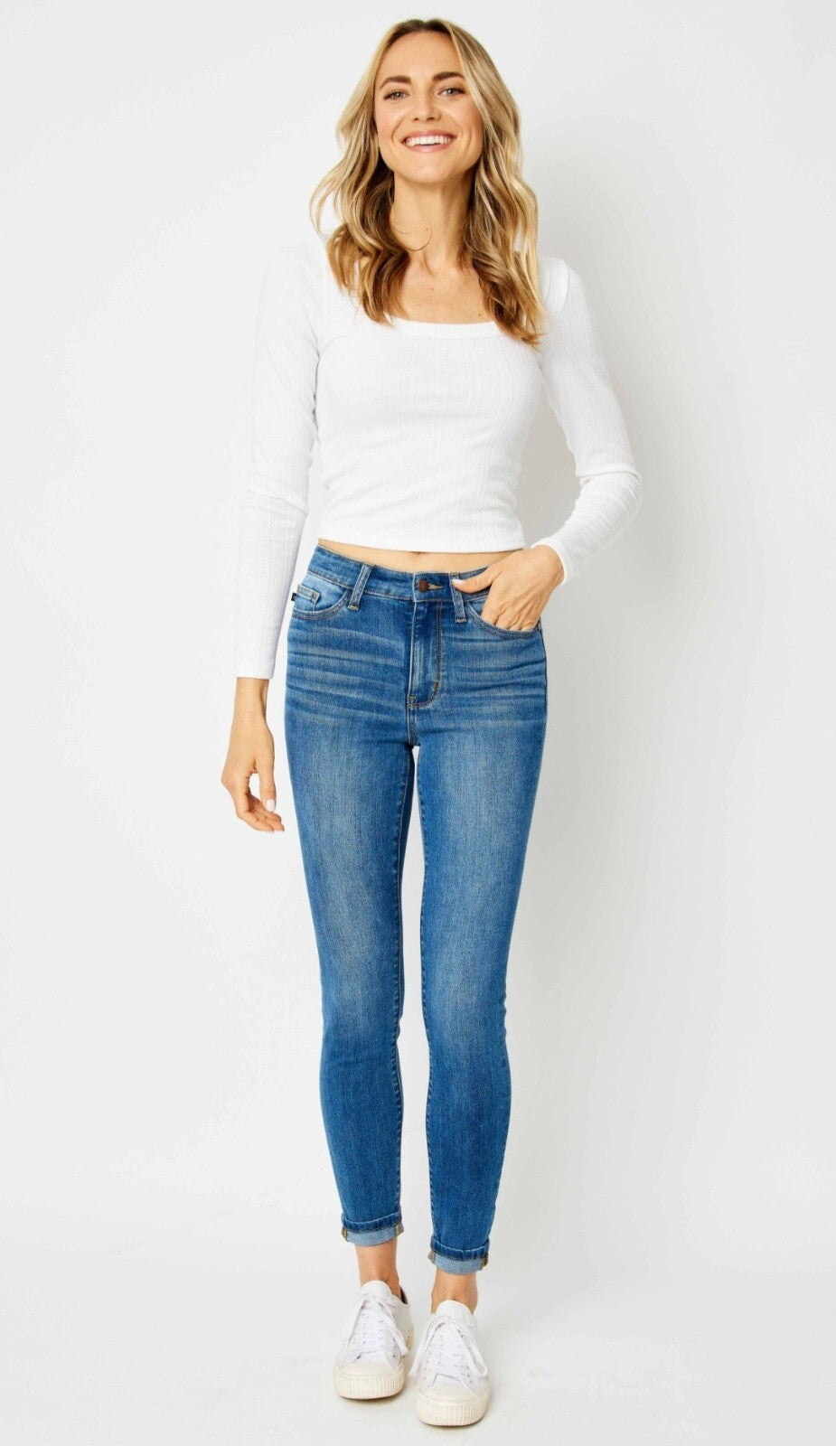 Judy Blue High Waist Non Distressed Skinny  Jeans