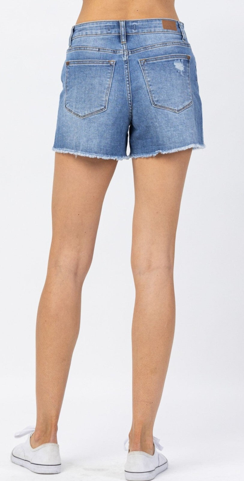 Judy Blue High-Waist Distressed Shorts