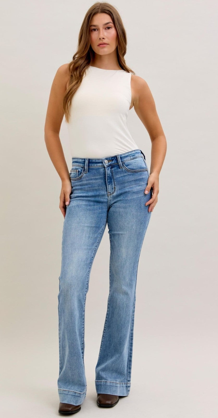 Judy Blue Mid-Rise Flare Jeans