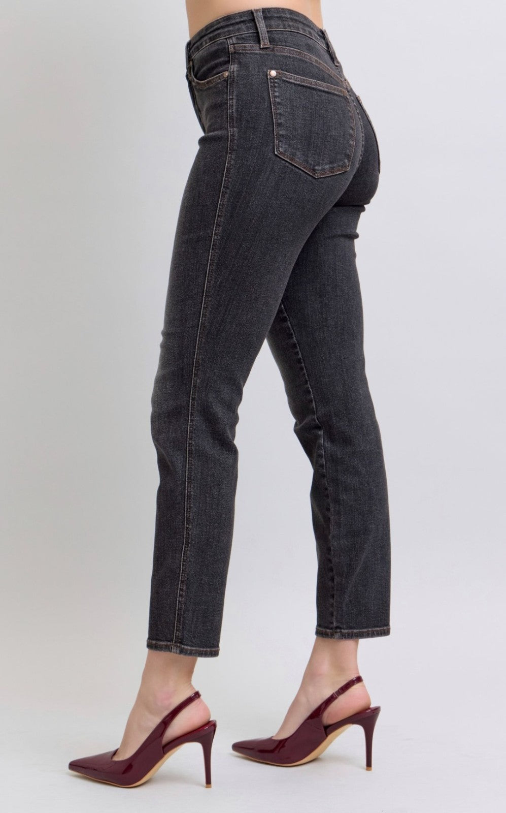 Judy Blue Mid-Rise Slim Fit W/ Tummy Control  Jeans