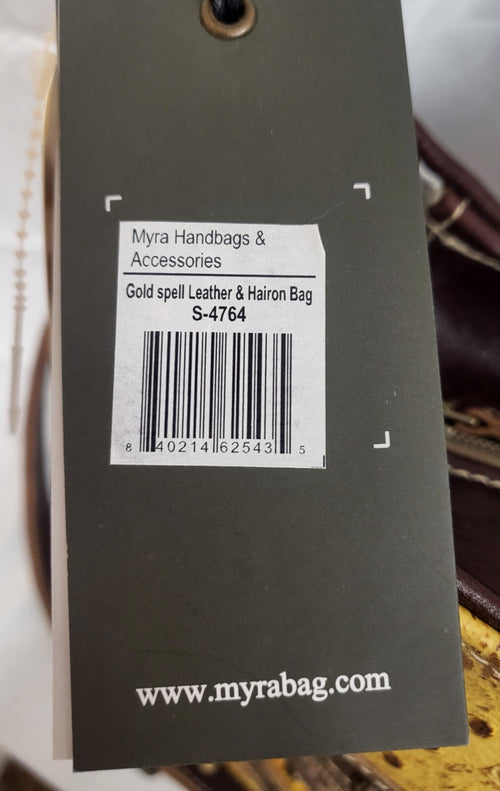 Gold Spell Leather & Hairon Myra Bag