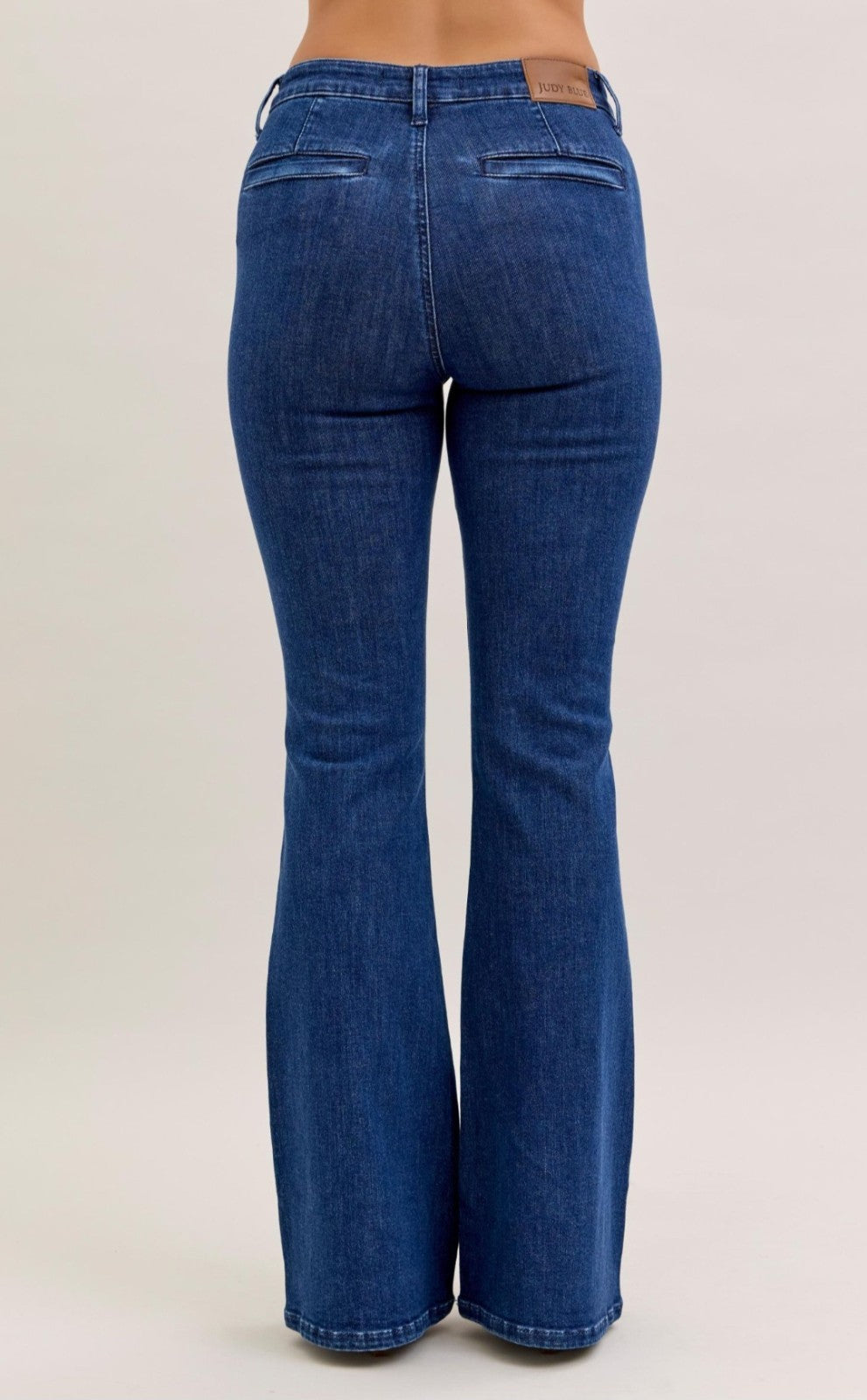 Judy Blue High-Rise Flare W/ Patch Pockets Jeans