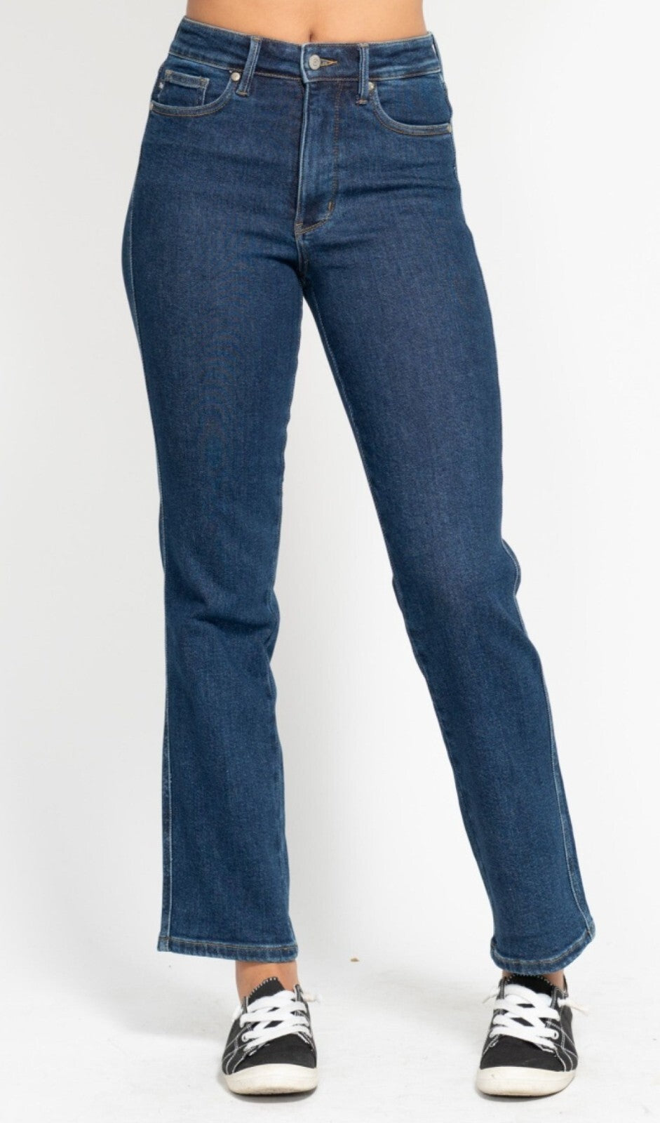 Judy Blue High-Rise W/ Tummy Control  Straight Fit Jeans