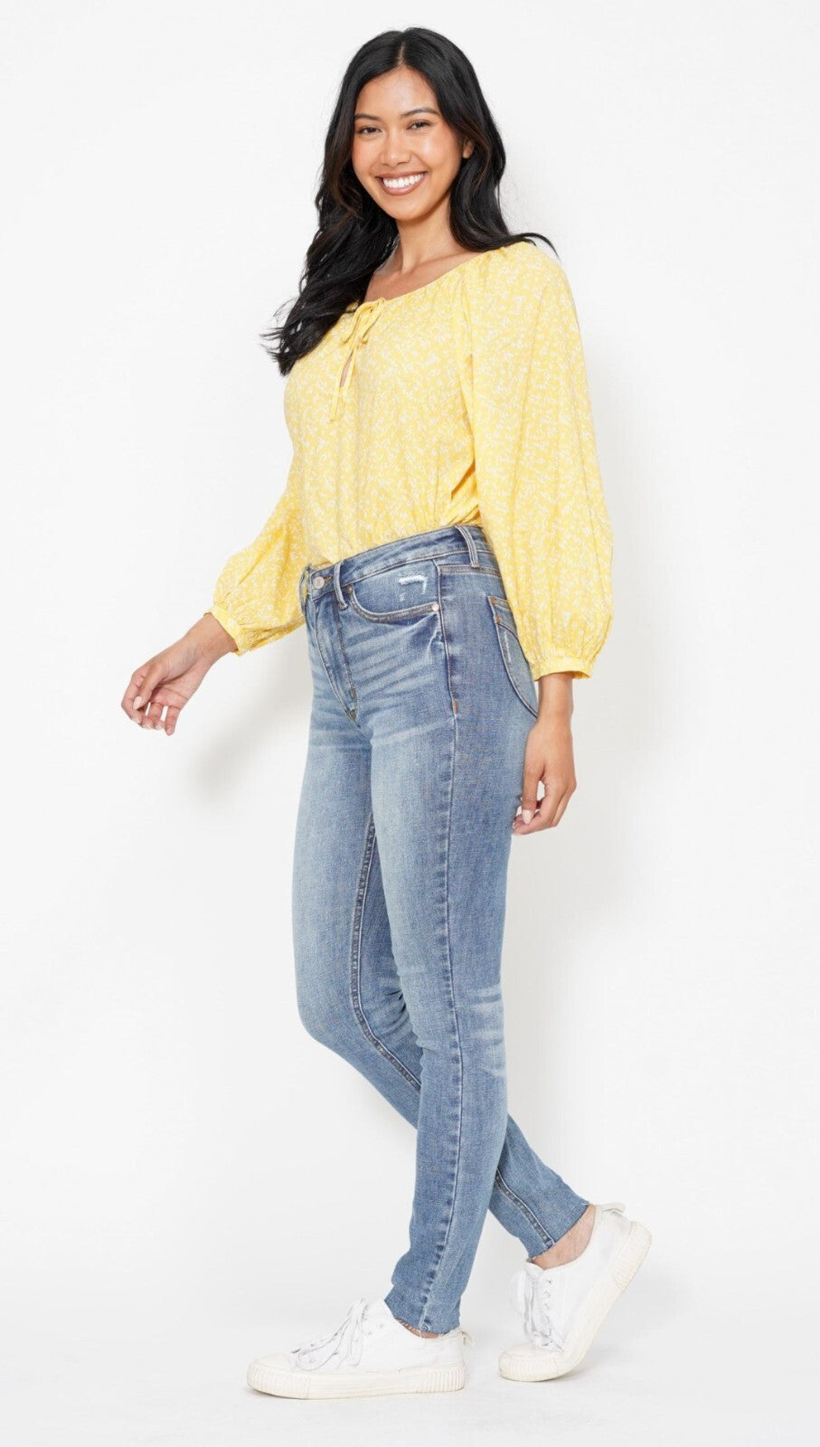 Judy Blue High Waist Skinny With Vintage Pockets Tummy Control Jeans