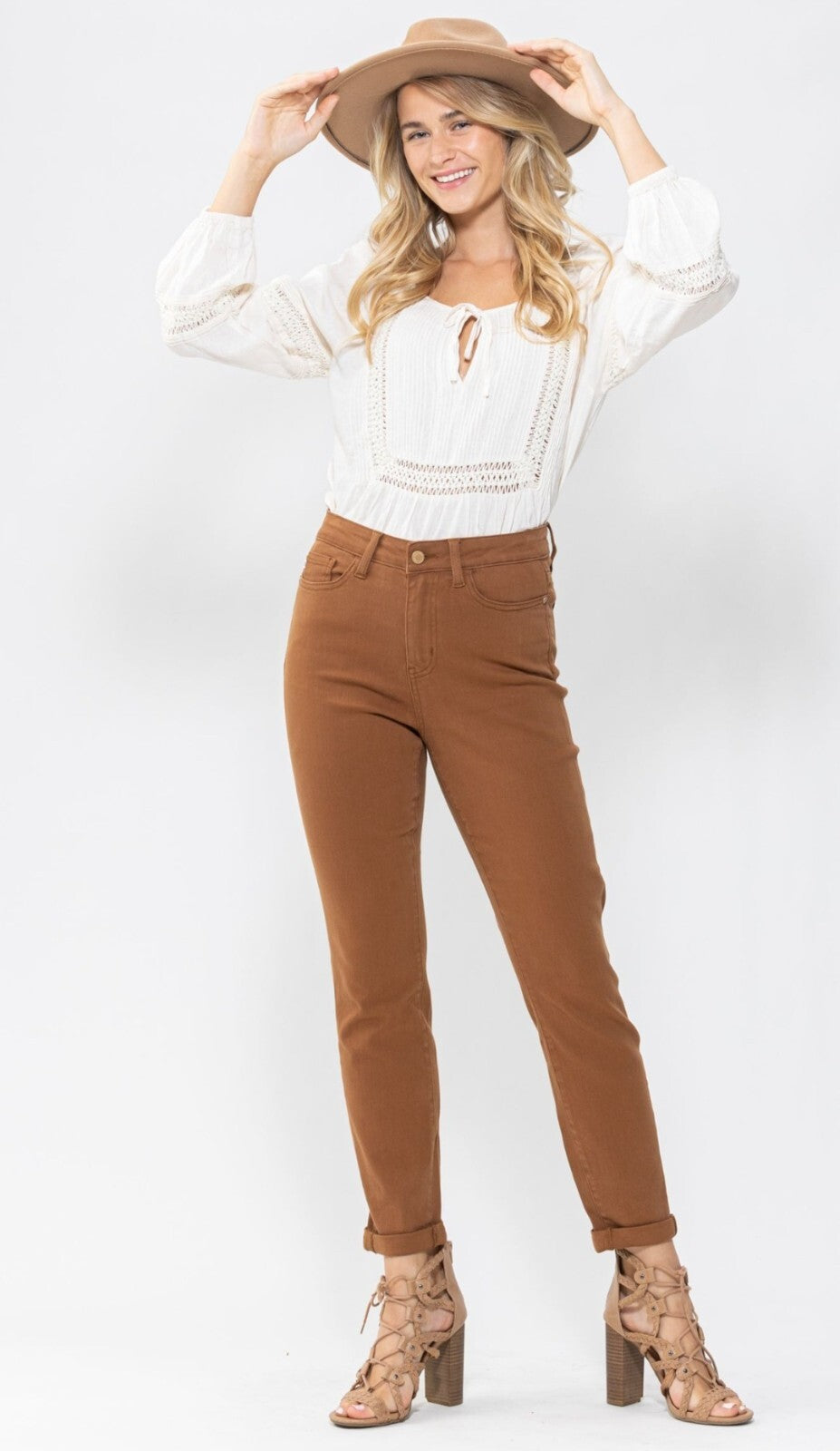 Judy Blue Slim High-Rise Brown Jeans