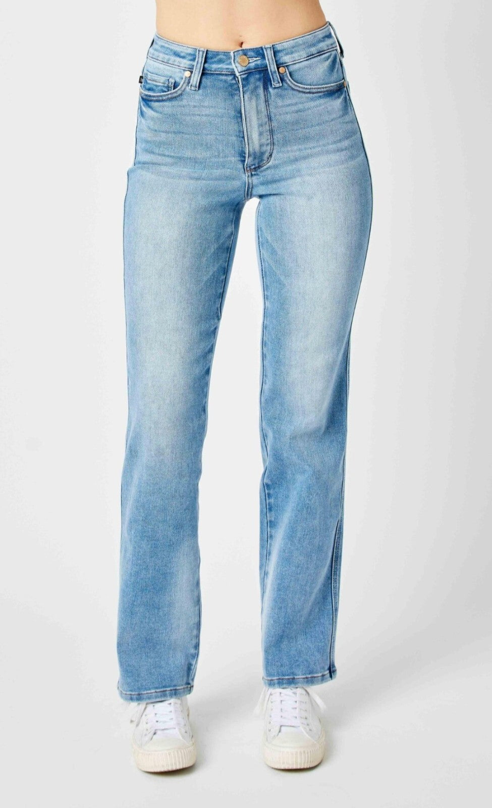 Judy Blue High-Rise W/ Tummy Control  Straight Fit Jeans