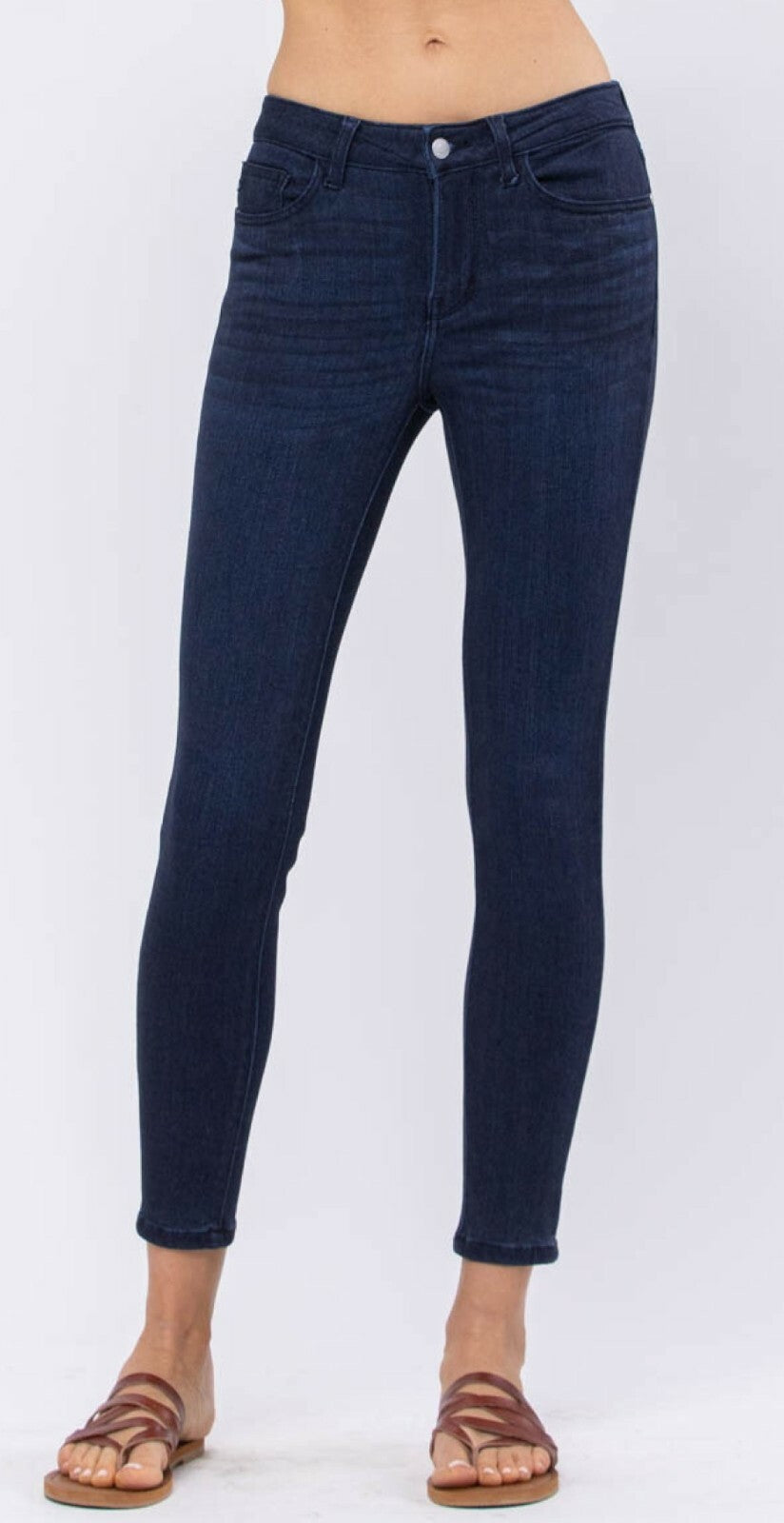 Judy Blue Mid- Rise 28.5" Inseam Skinny Jeans
