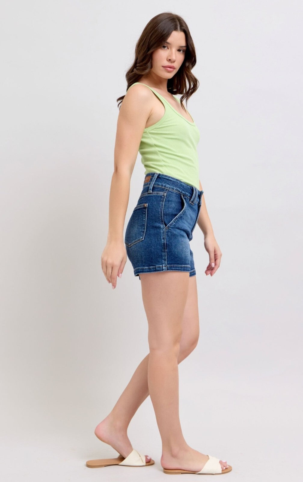 Judy Blue High-Rise Double Button Shorts