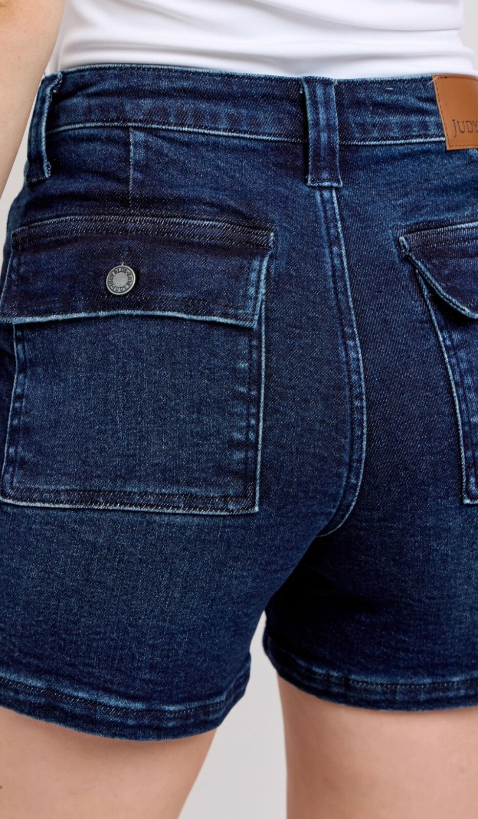 Judy Blue High-Rise Back Flap Pocket  Shorts