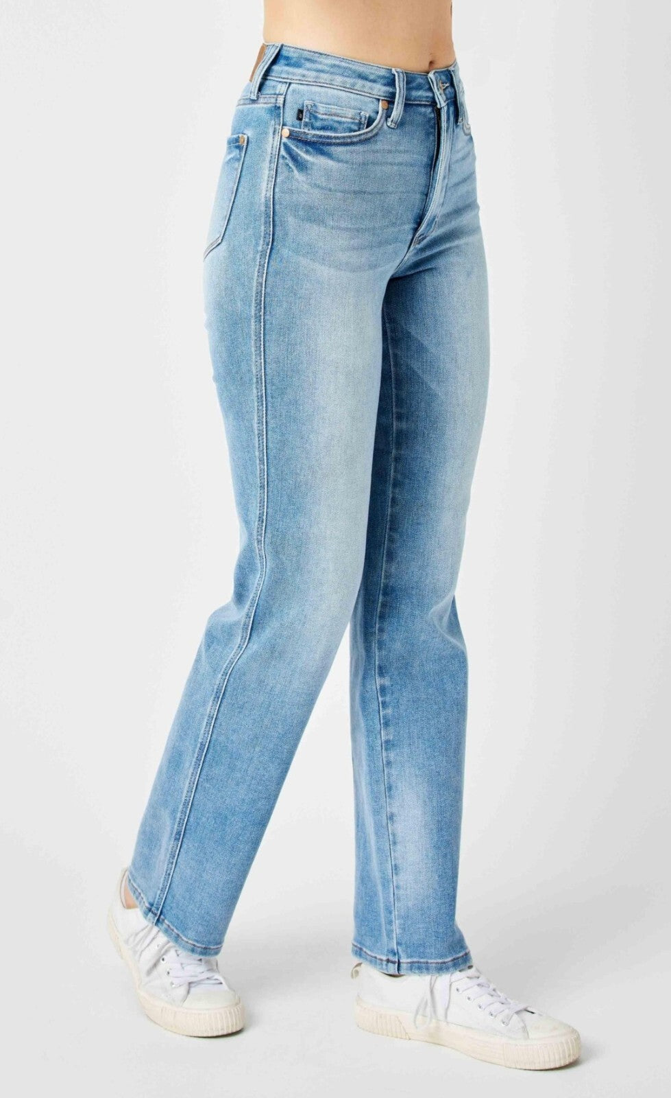 Judy Blue High-Rise W/ Tummy Control  Straight Fit Jeans