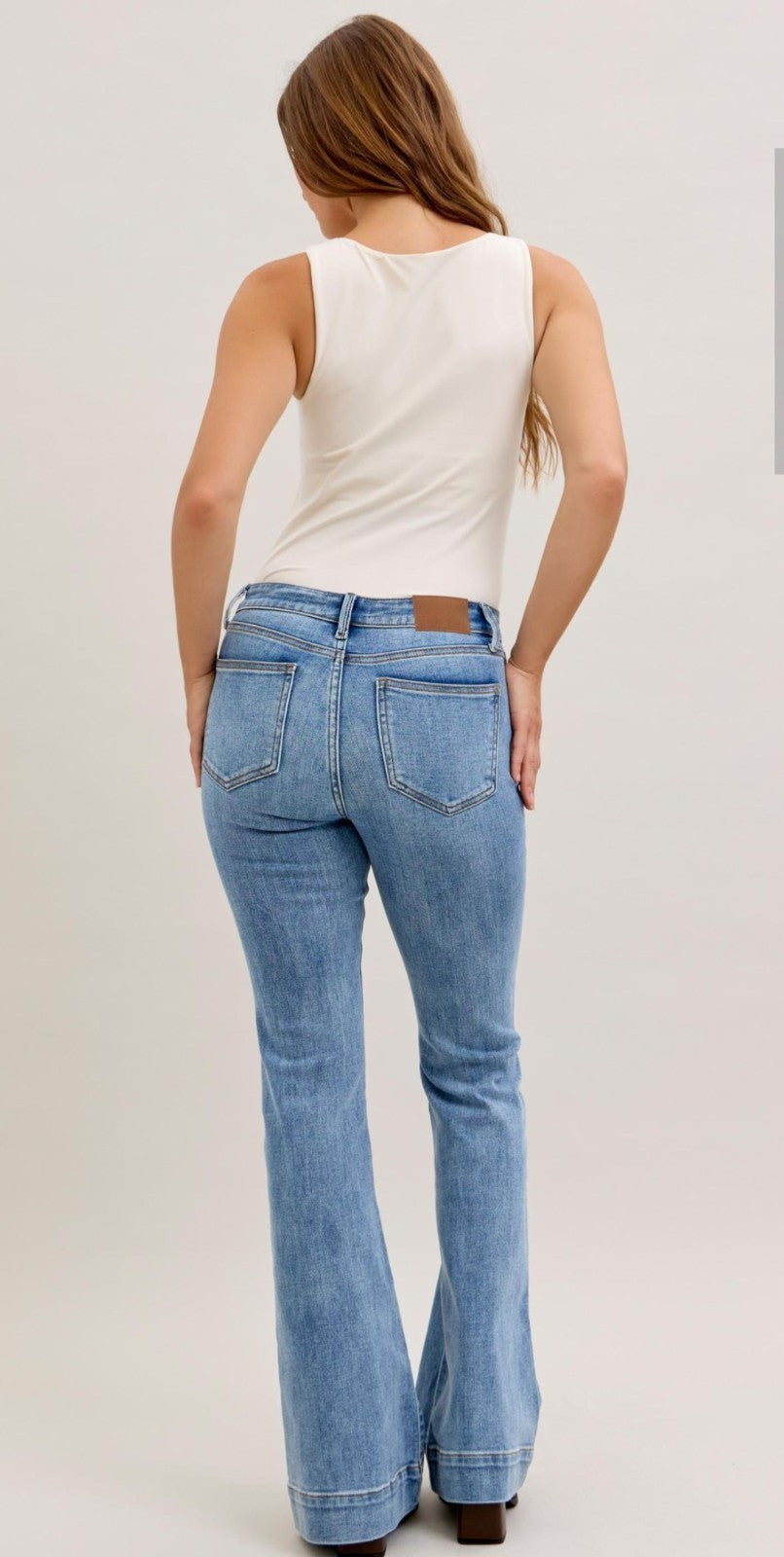Judy Blue Mid-Rise Flare Jeans