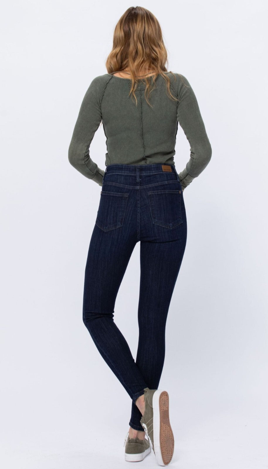 Judy Blue High Waist Button Fly Skinny Jeans