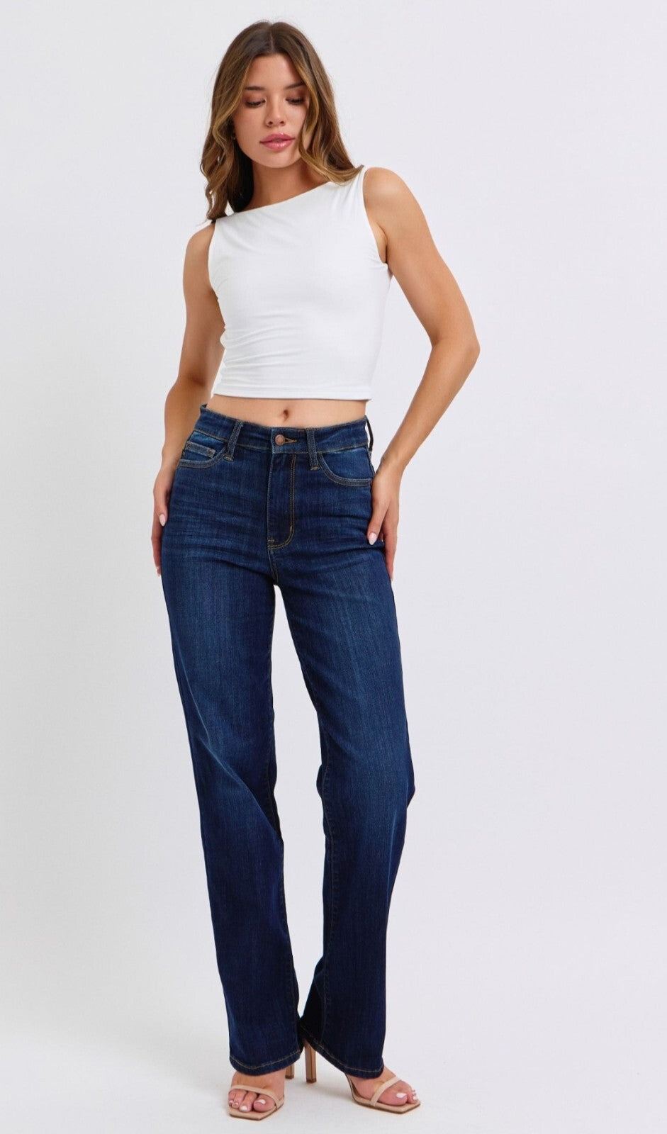 Judy Blue High-Rise Straight Fit Jeans