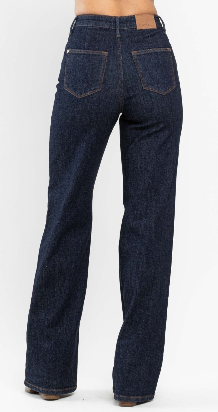 Judy Blue High-Rise Front Seam Detail Wide Leg Jeans