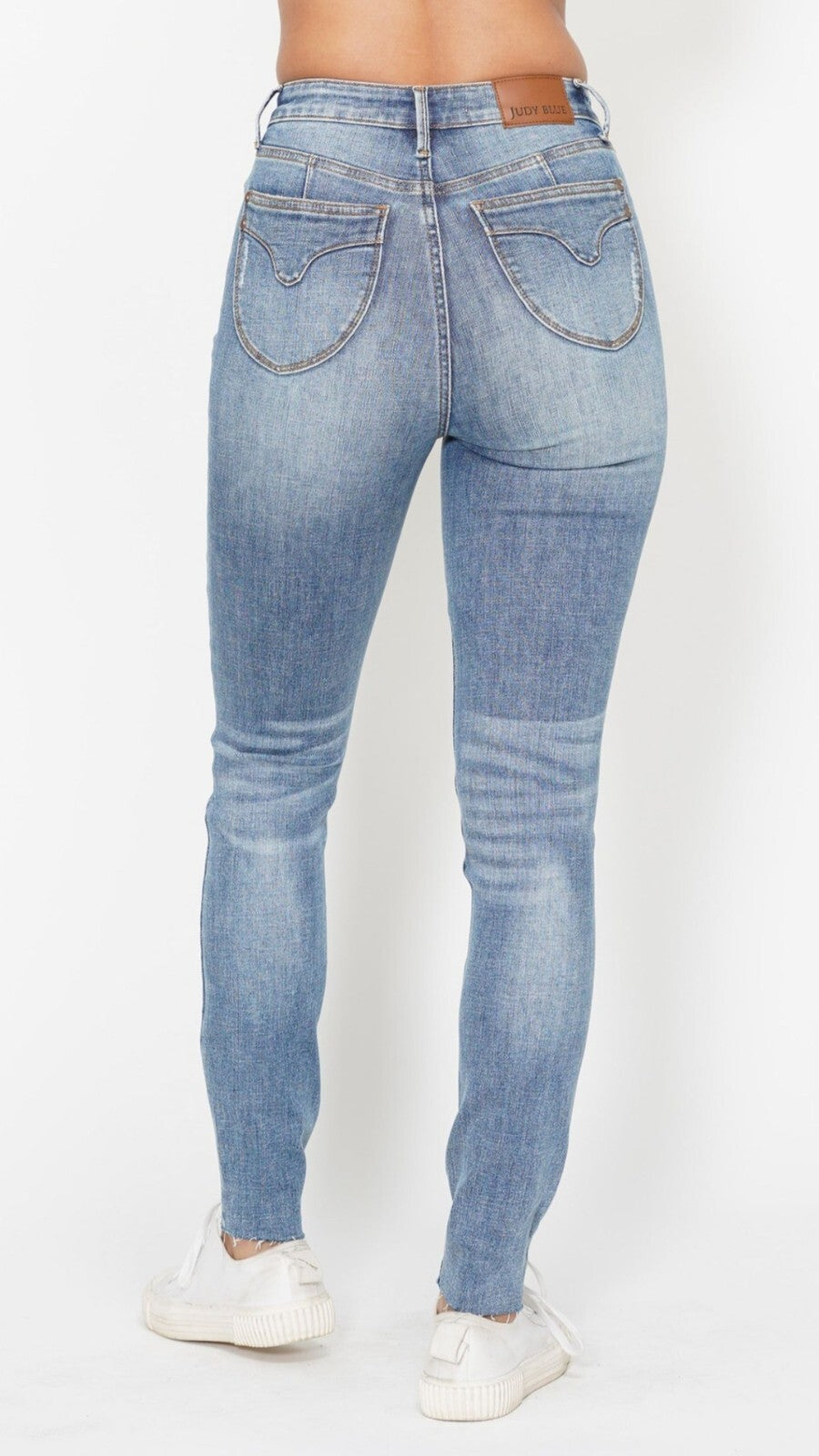 Judy Blue High Waist Skinny With Vintage Pockets Tummy Control Jeans
