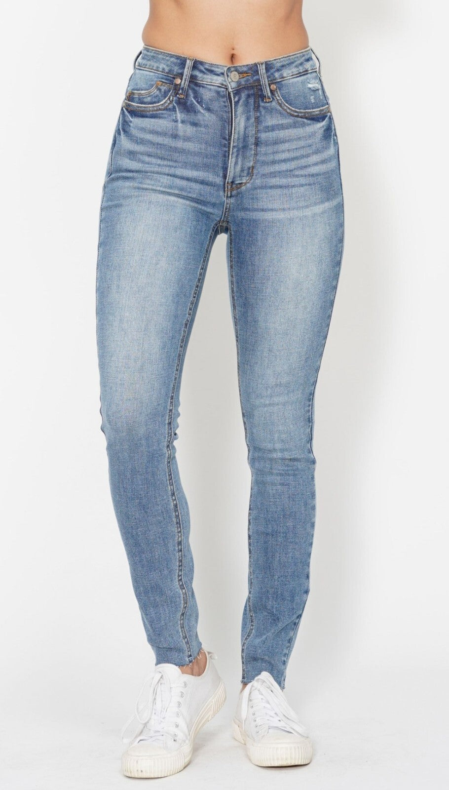 Judy Blue High Waist Skinny With Vintage Pockets Tummy Control Jeans