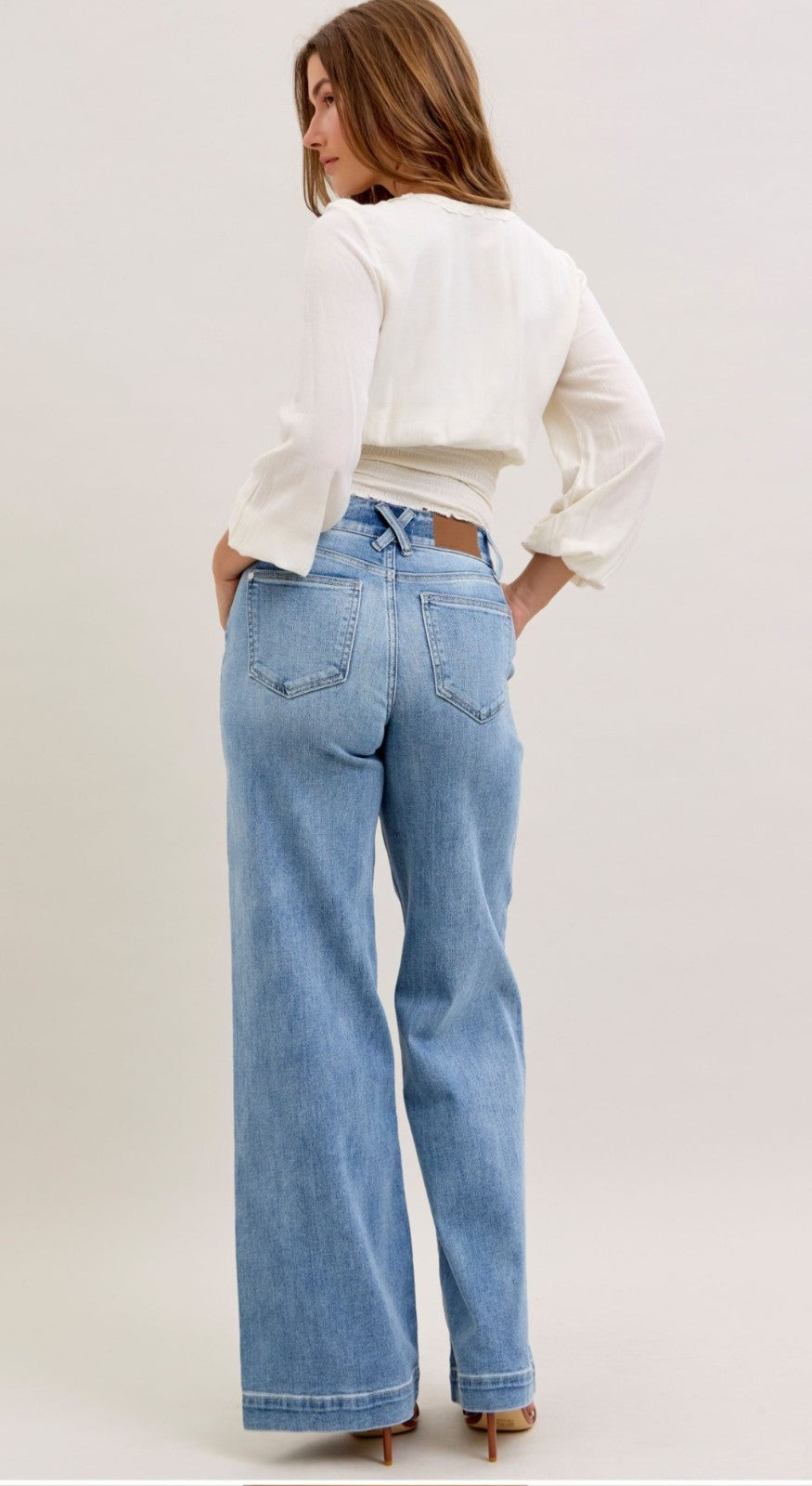 Judy Blue High-Rise Trouser Wide Leg Jeans