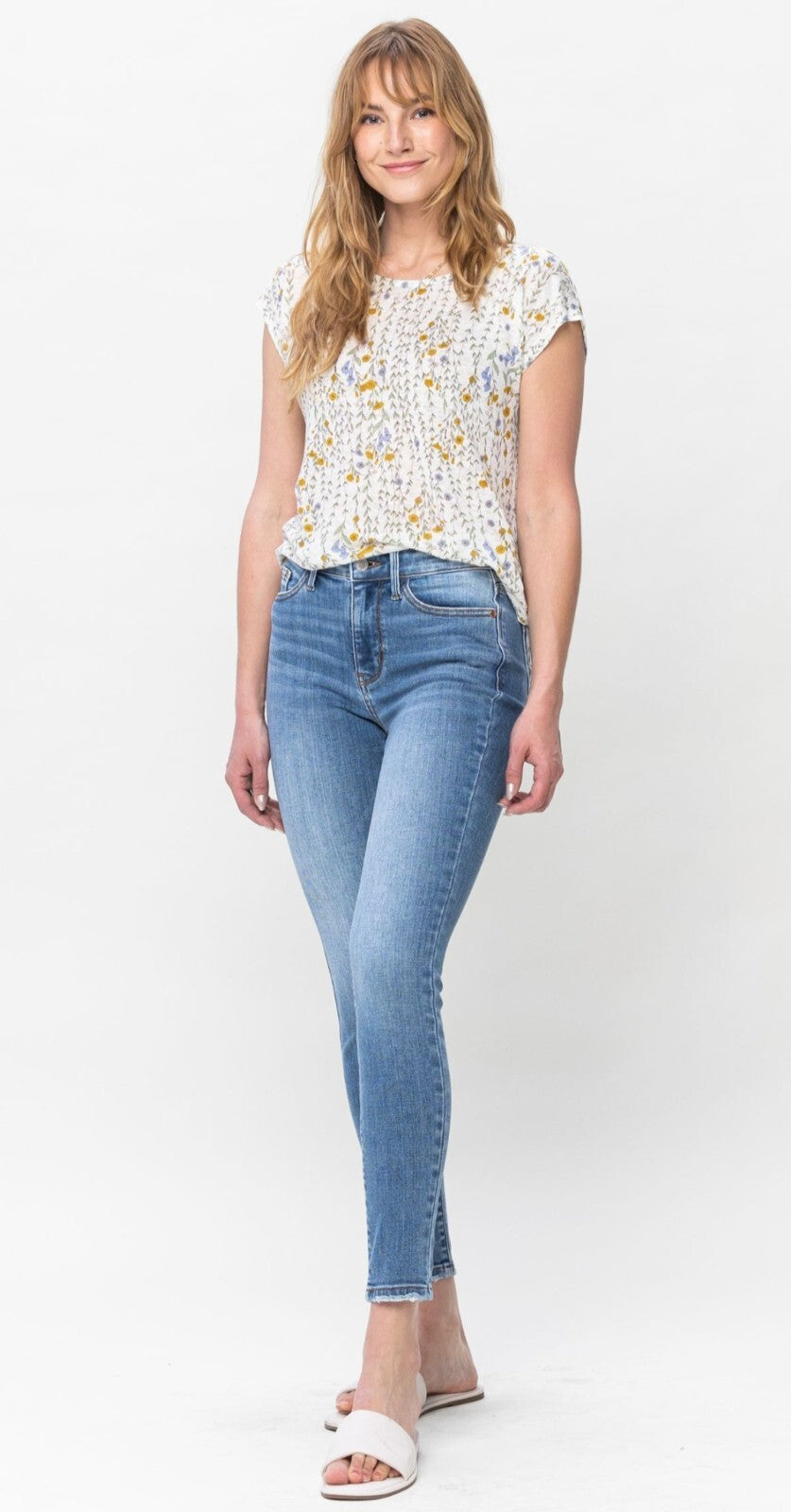 Judy Blue Mid-Rise  Skinny Vintage Jeans
