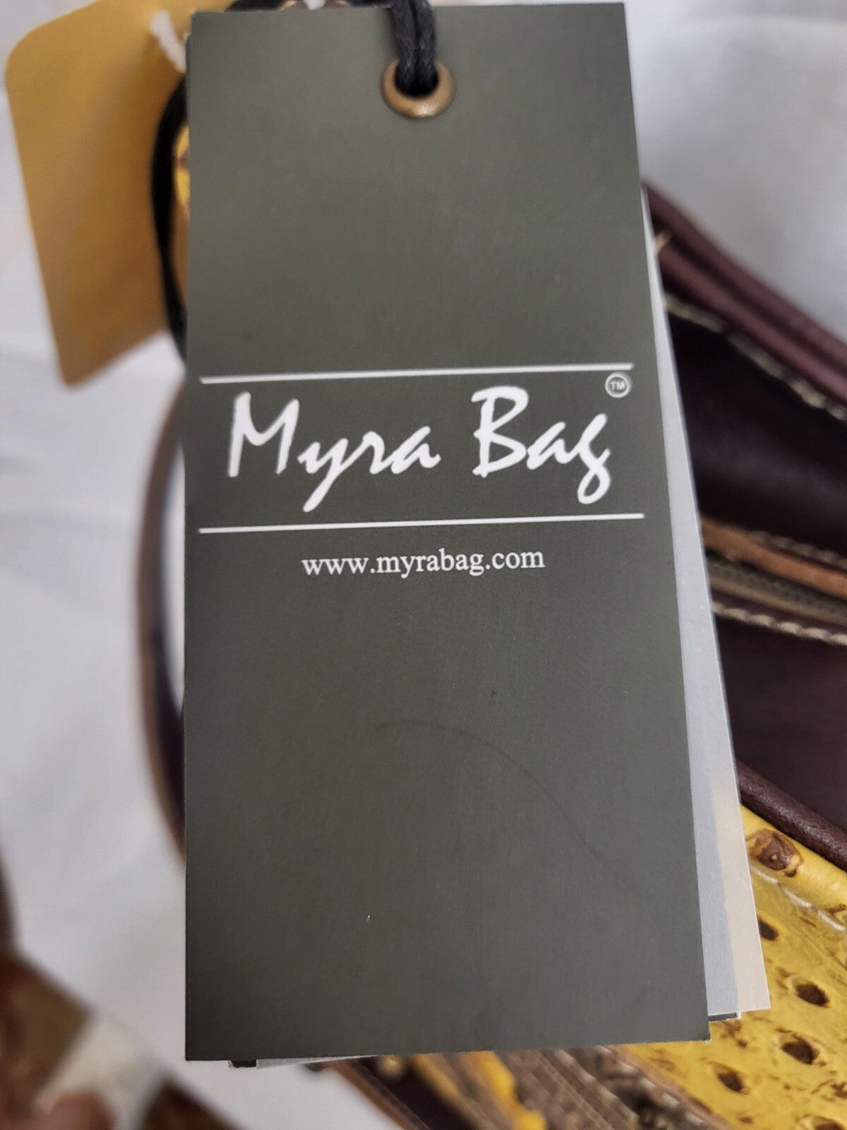 Gold Spell Leather & Hairon Myra Bag