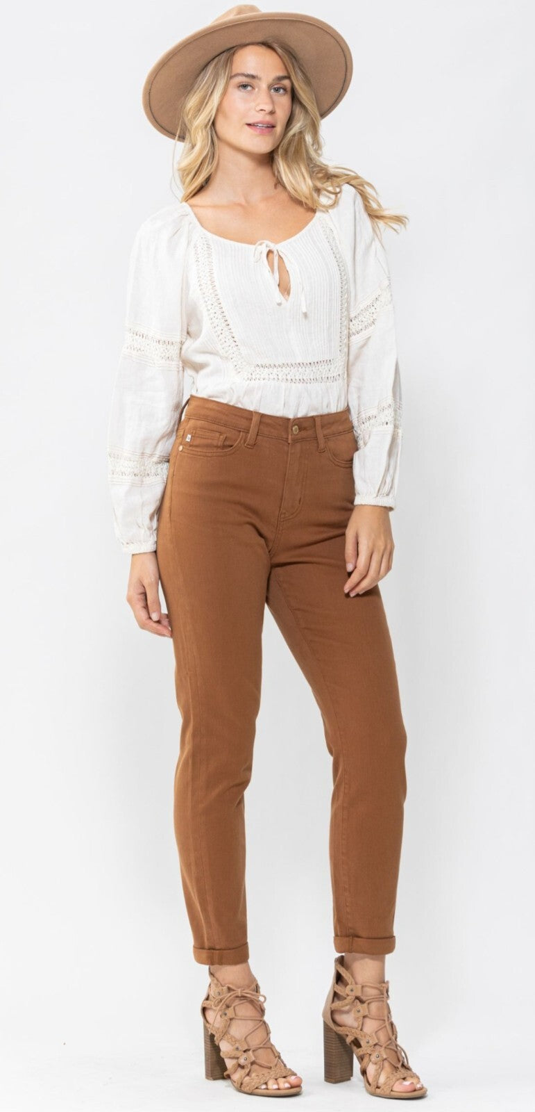 Judy Blue Slim High-Rise Brown Jeans