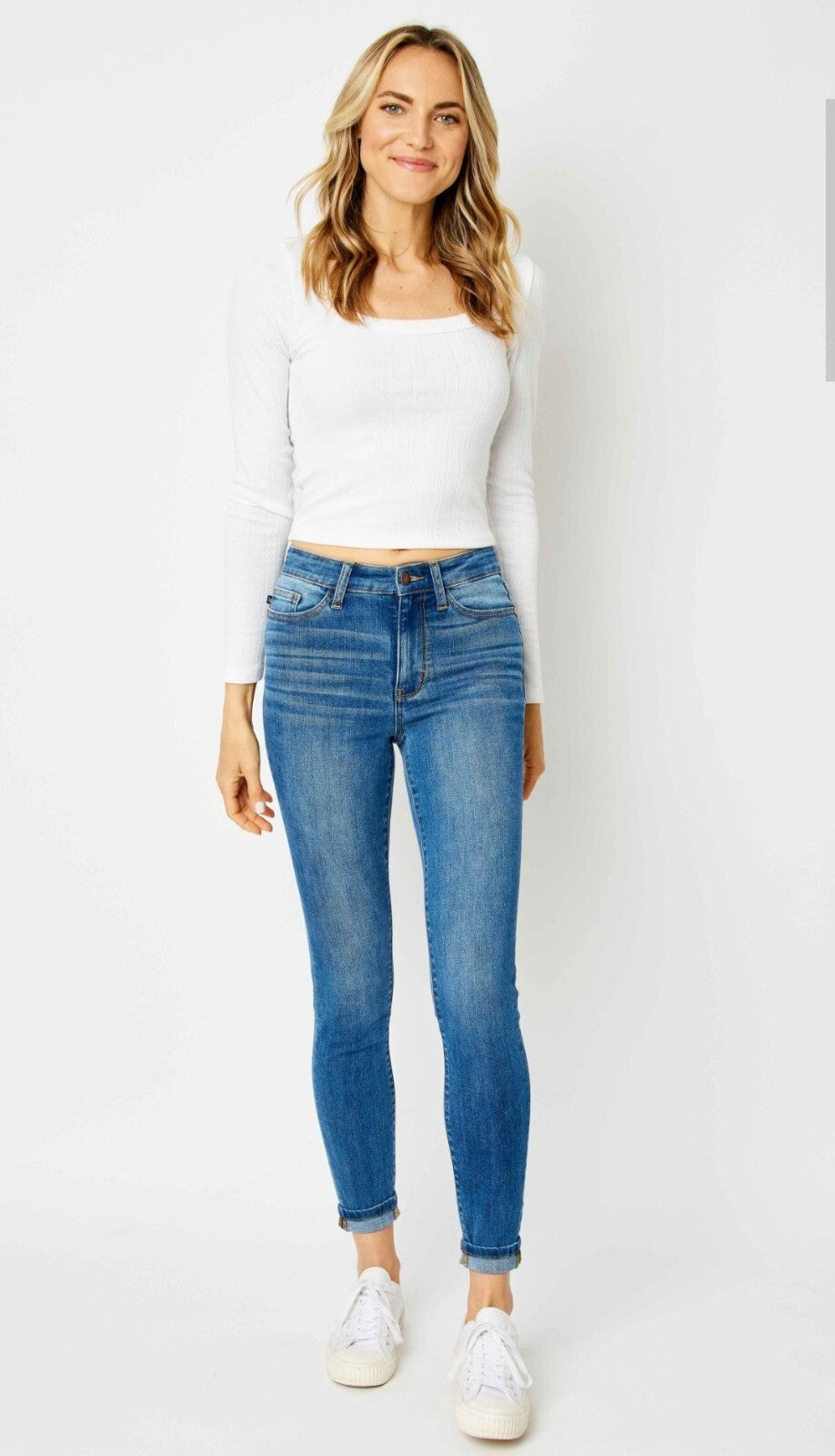 Judy Blue High Waist Non Distressed Skinny  Jeans