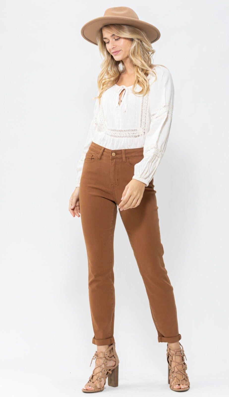 Judy Blue Slim High-Rise Brown Jeans