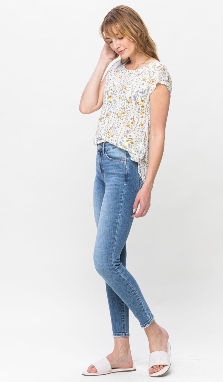 Judy Blue Mid-Rise  Skinny Vintage Jeans