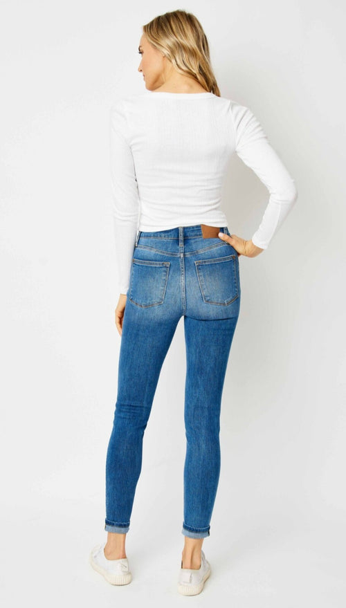 Judy Blue High Waist Non Distressed Skinny  Jeans
