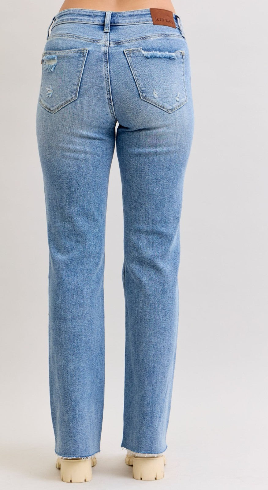 Judy Blue Mid-Rise  90's Straight Jeans
