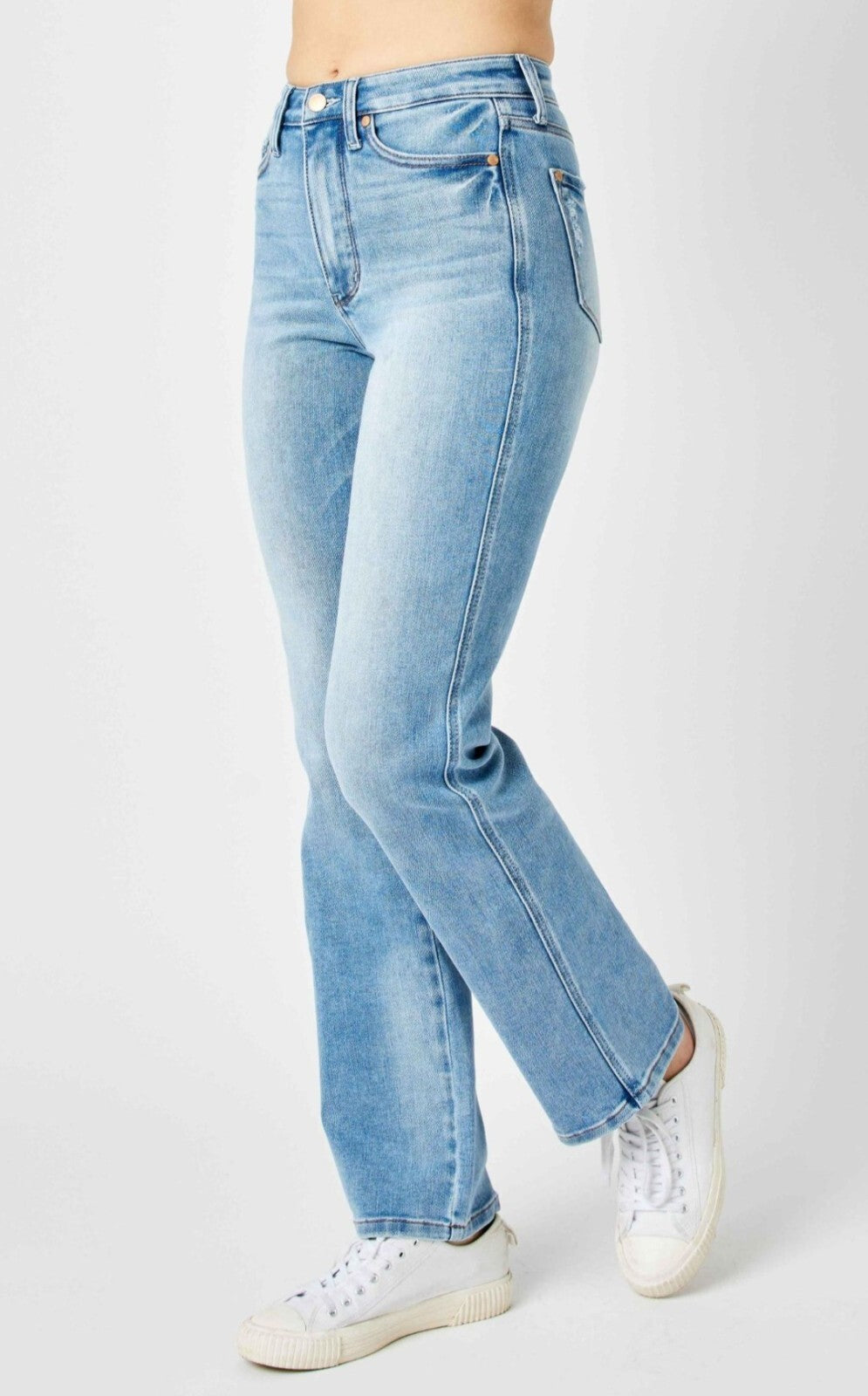 Judy Blue High-Rise W/ Tummy Control  Straight Fit Jeans