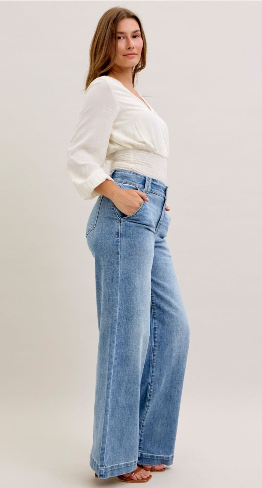 Judy Blue High-Rise Trouser Wide Leg Jeans