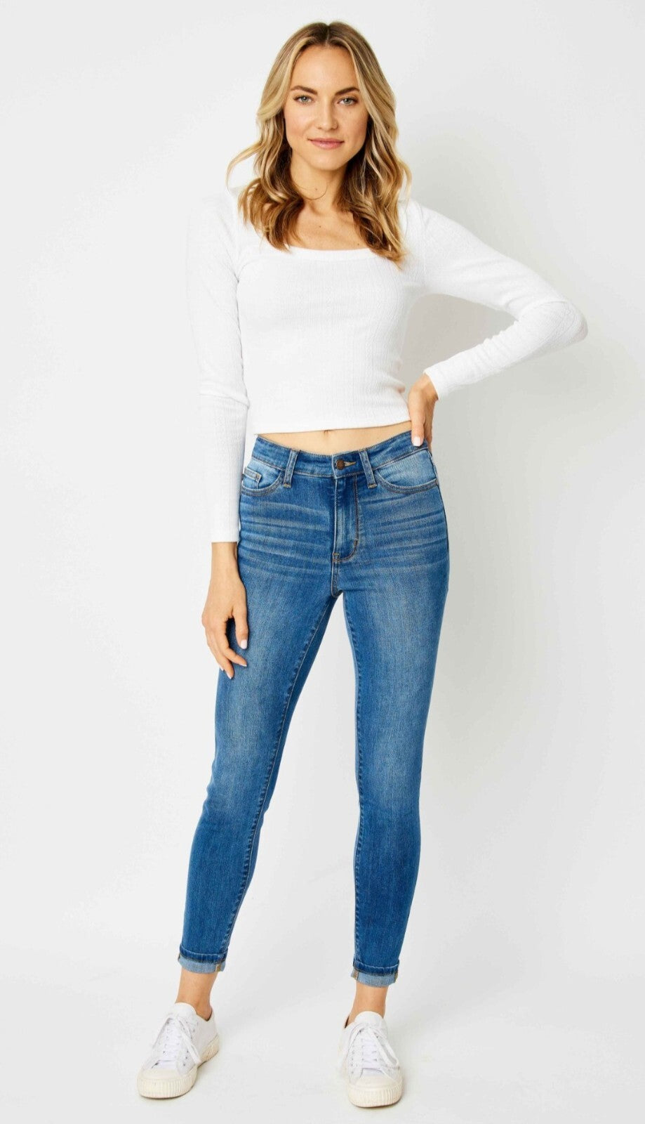 Judy Blue High Waist Non Distressed Skinny  Jeans
