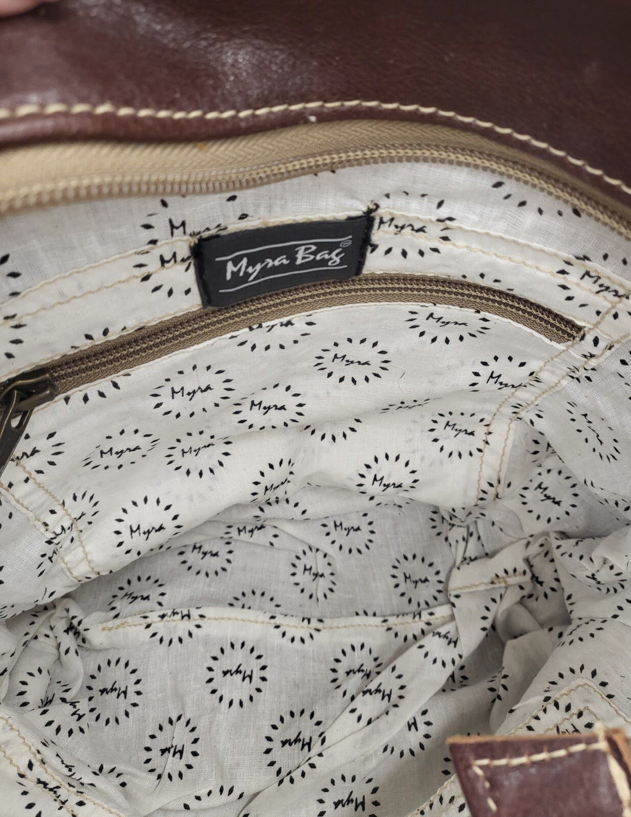 Gold Spell Leather & Hairon Myra Bag