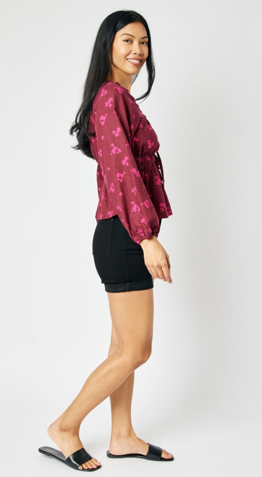 Judy Blue High-Waist Black W/ Tummy Control  Shorts