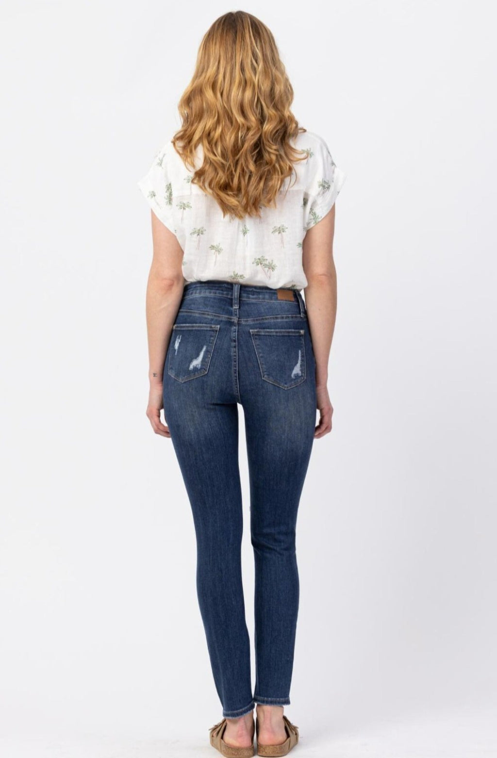 Judy Blue High Rise Button Fly  Skinny  Jean