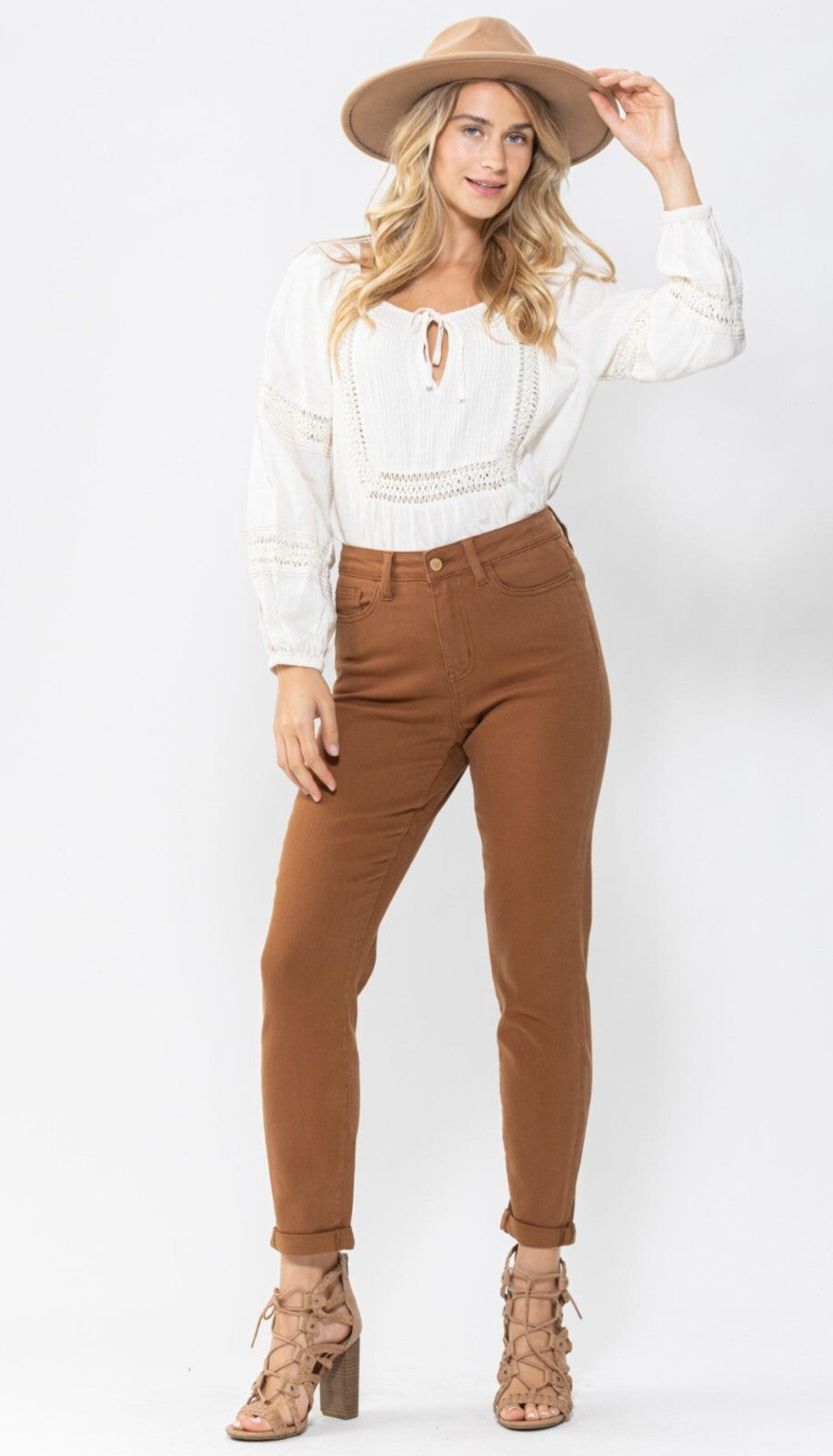 Judy Blue Slim High-Rise Brown Jeans