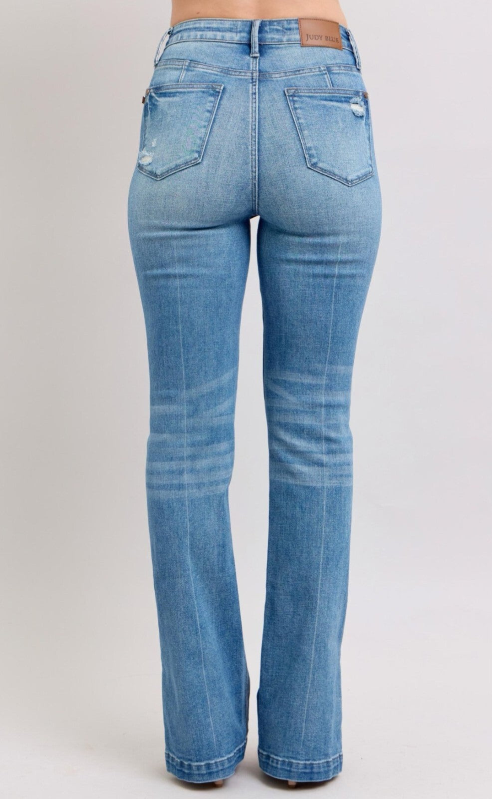 Judy Blue High-Rise W/ Tummy Control  Side Slit Bootcut Jeans