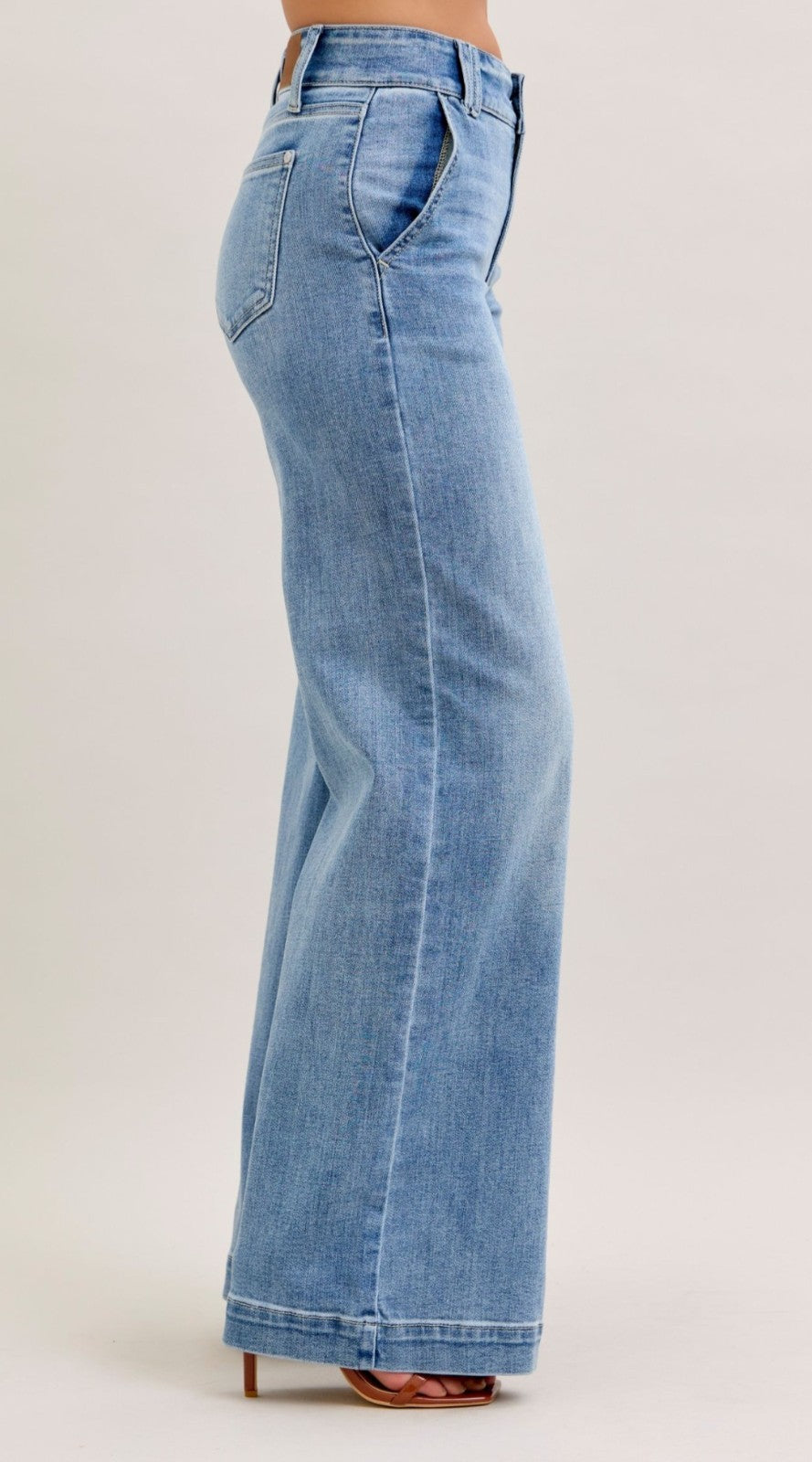 Judy Blue High-Rise Trouser Wide Leg Jeans
